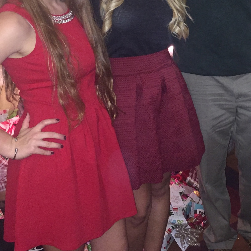Red Monteau  dress!